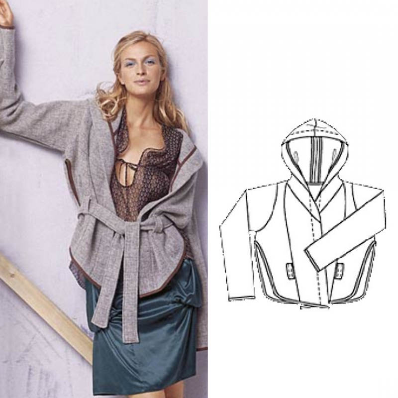 Women Hood Jacket Free Sewing Pattern (Sizes 3446 Eur) Do It