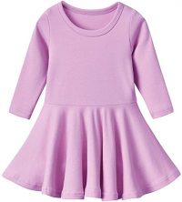 Long Sleeves Girls Dress (Sizes 2-12 Years) - Do It Yourself