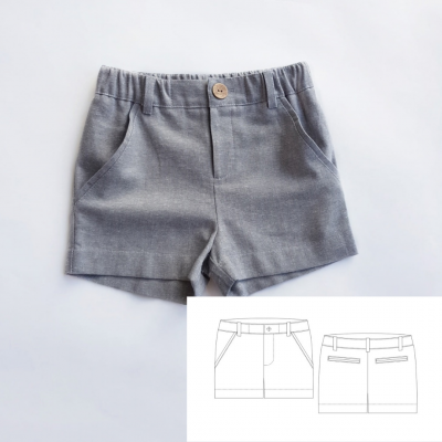 Children's Shorts (Sizes 12M-10T) - Do It Yourself