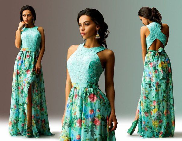 Halter Neck Maxi Dress Sewing Pattern (Sizes 42-54 Russian) - Do It  Yourself For Free