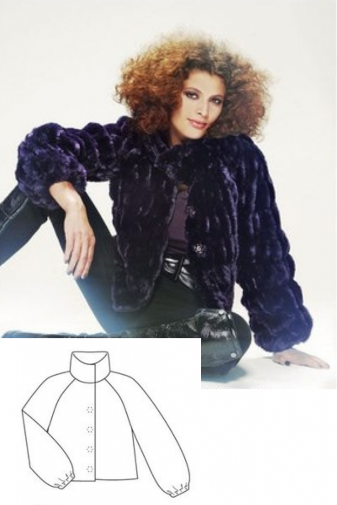 Fur Jacket Sewing Pattern For Women (Sizes 36-44 Eur)