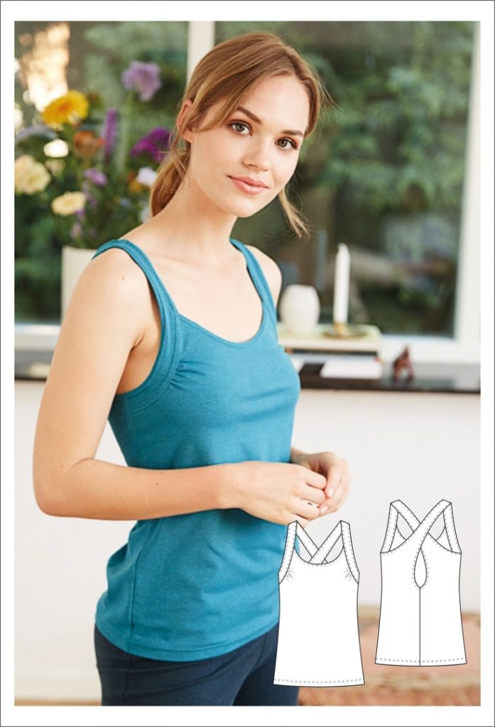 Criss Cross Back Tank Top Sewing Pattern For Women (Sizes 36-46 Eur)
