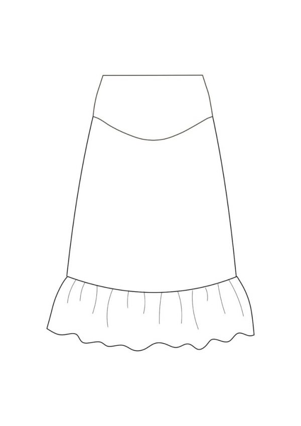 Maternity Skirt Sewing Pattern (Sizes 34-44 Eur) - Do It Yourself