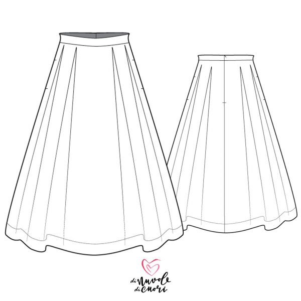 Alice Skirt Sewing Pattern For Women - Do It Yourself