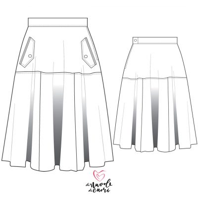 Biarritz Skirt Sewing Pattern For Women - Do It Yourself