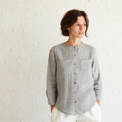 Anca Linen Shirt Sewing Pattern For Women - Do It Yourself