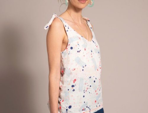 Sew a Tie-Up Tank Top with Free Pattern and Sewing Instructions