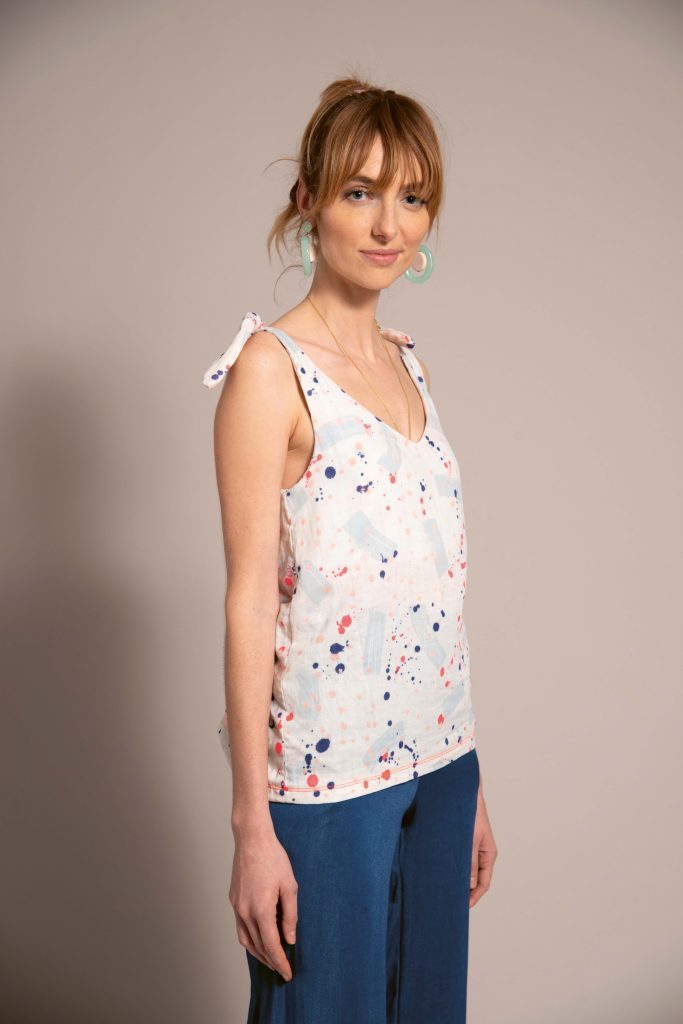 Sew a Tie-Up Tank Top with Free Pattern and Sewing Instructions