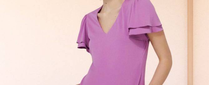 The Jacinda Double Flutter Sleeve Top with a Stylish Touch