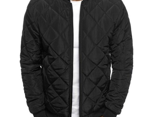 Quilted Men’s Bomber Jacket – Sizes 44-60