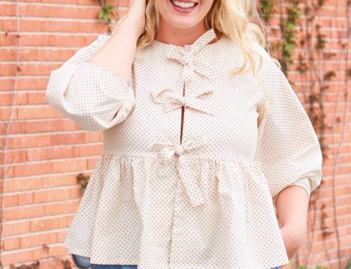 Sew a Stylish Bow Blouse: Free Pattern in Sizes XS to XXXL